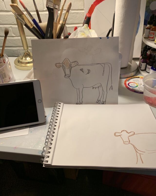 Cows. #artinstagram #drawing #artlovers