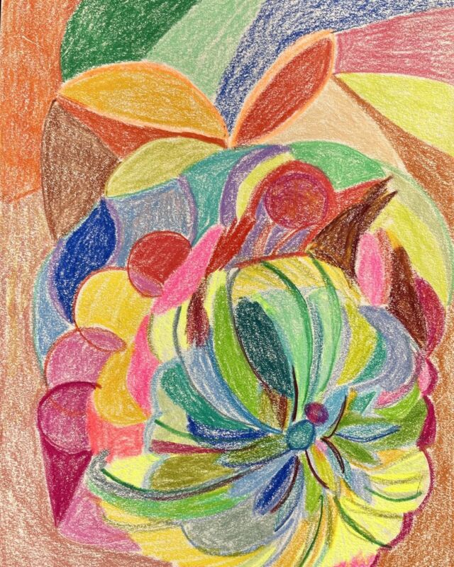 "Beauty" #artistinstagram #modernart #abstract art #colored pencil